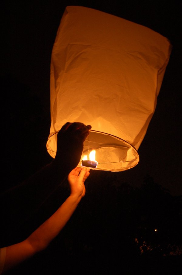 Une lanterne thaïlandaise.