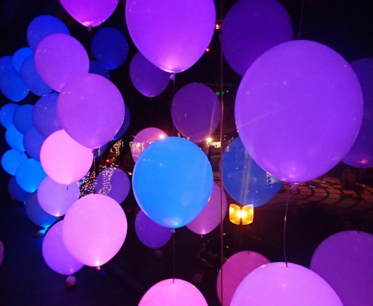 LED balloons.
