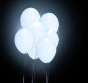 Ballon  LED blanc.