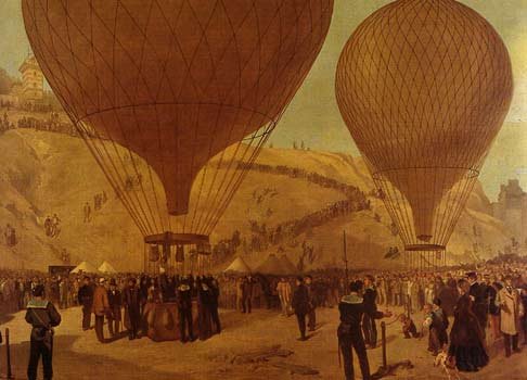 Balloons in Paris, 1870